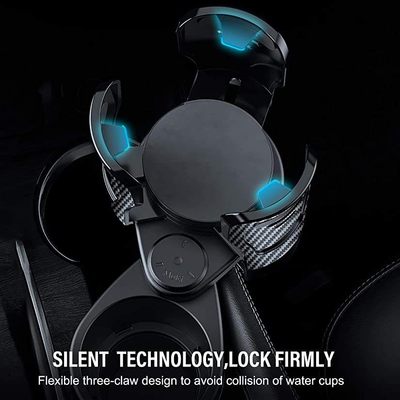 Adjustable Car Cup Holder - Universal 360° Rotating Expander for Large Bottles